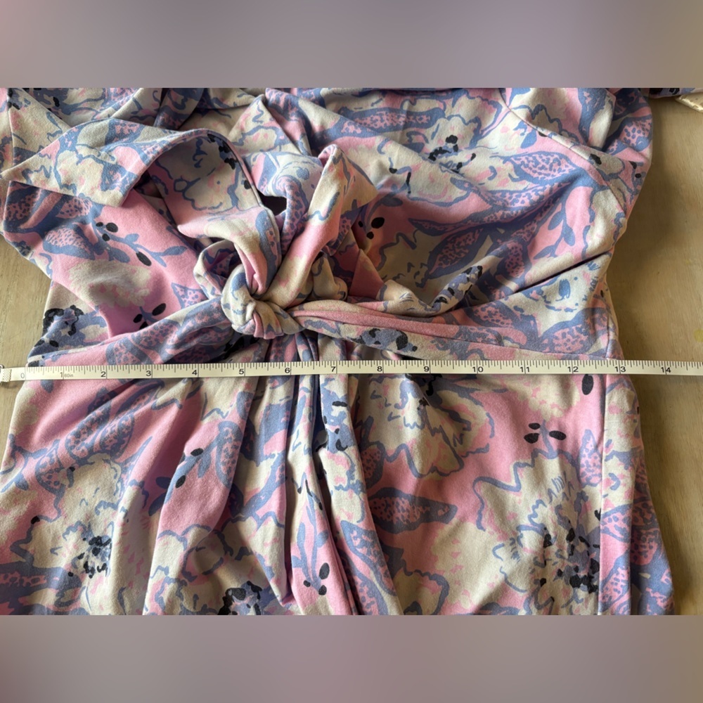Lilly Pulitzer sz 10 Wisteria kimono Sleeve V-Neck Maxi Dress Floral Stretch - Picture 8 of 10